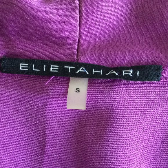 Elie Tahari Deep Purple Silk SleevelessTank, Small - Picture 3 of 5